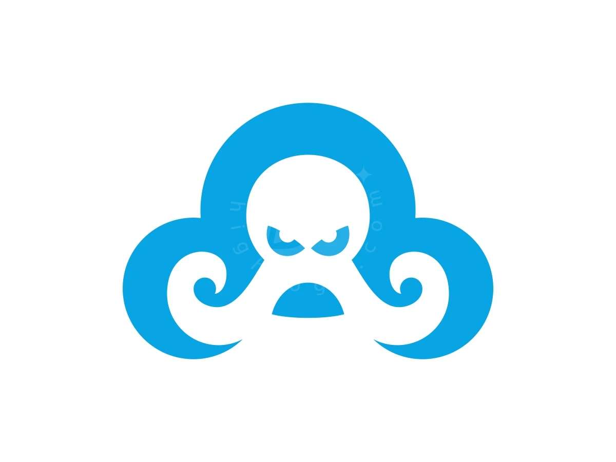 Octo Cloud Or Octopus Cloud Logo - preview 1