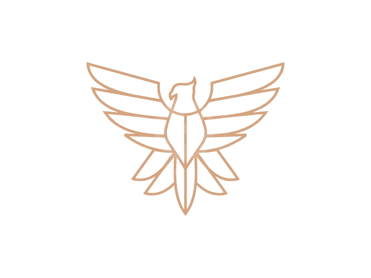 Line Art Golden Eagle Logo - preview 1