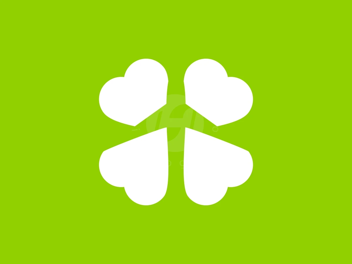 Clover Leaf Airplane Or Plane Aviation Logo - Negative space Logo design by FirstDesign for sale on Highlogo