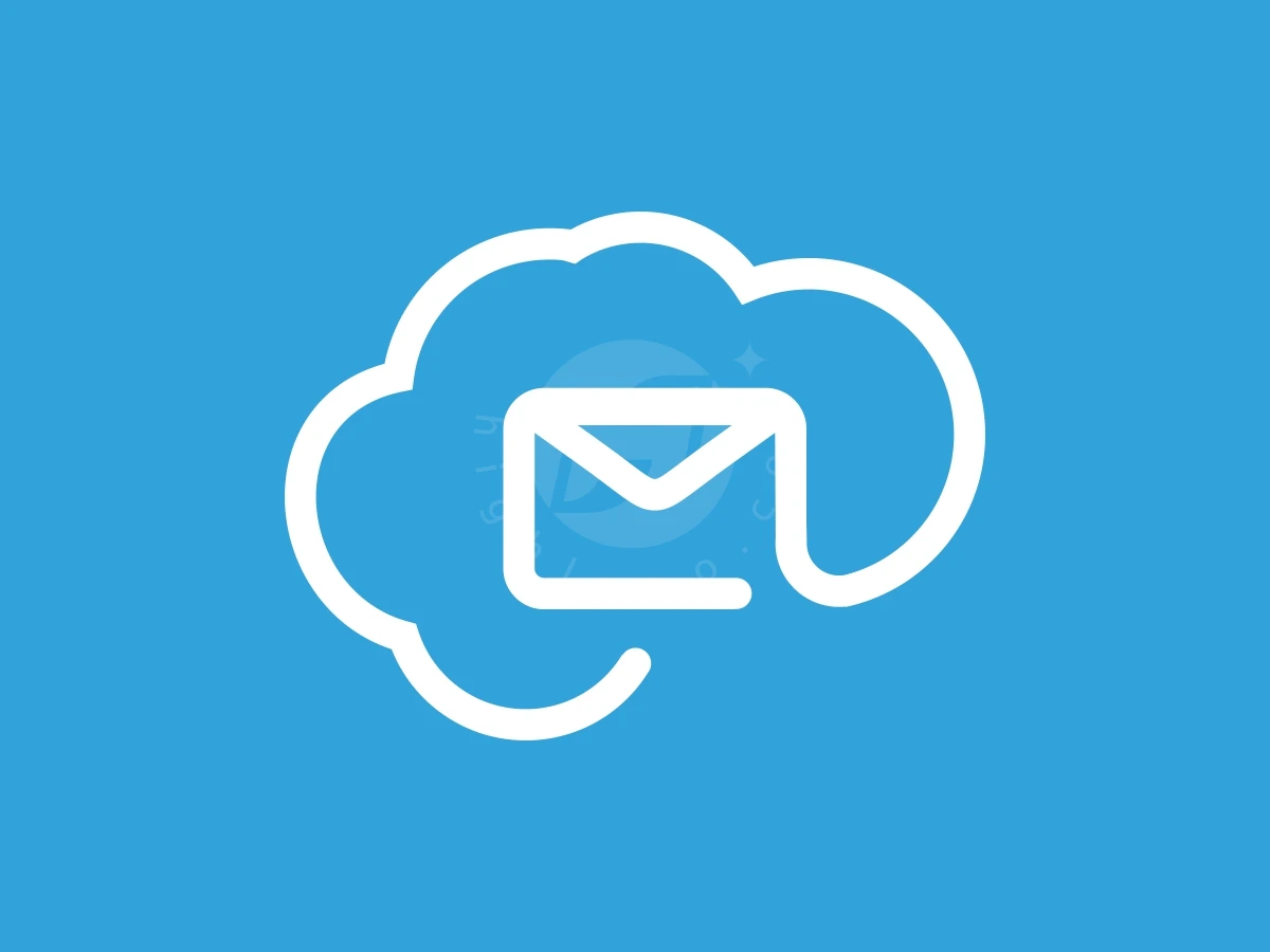 Cloud Mail Simple Combination Logo - preview 1