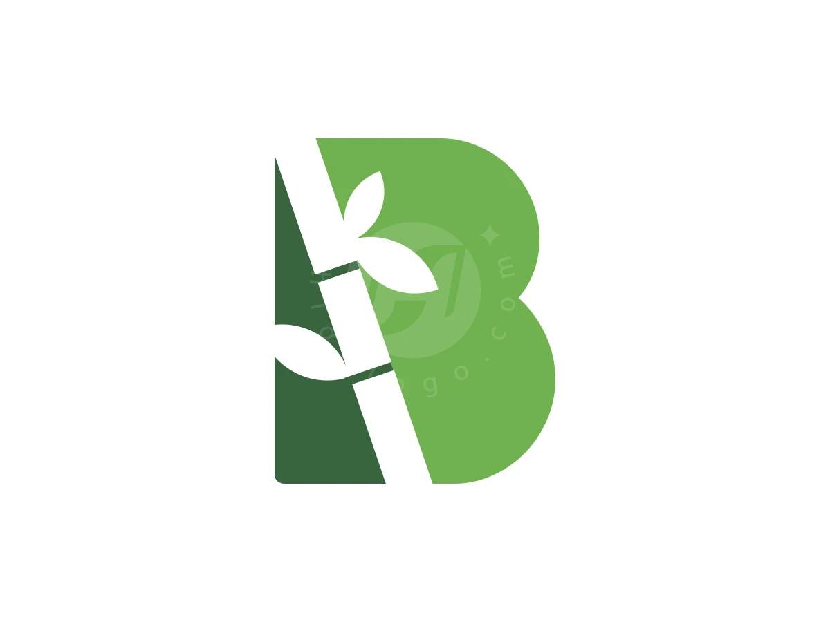 Letter B Bamboo Combination Logo - Logo Logo design by FirstDesign for sale on Highlogo