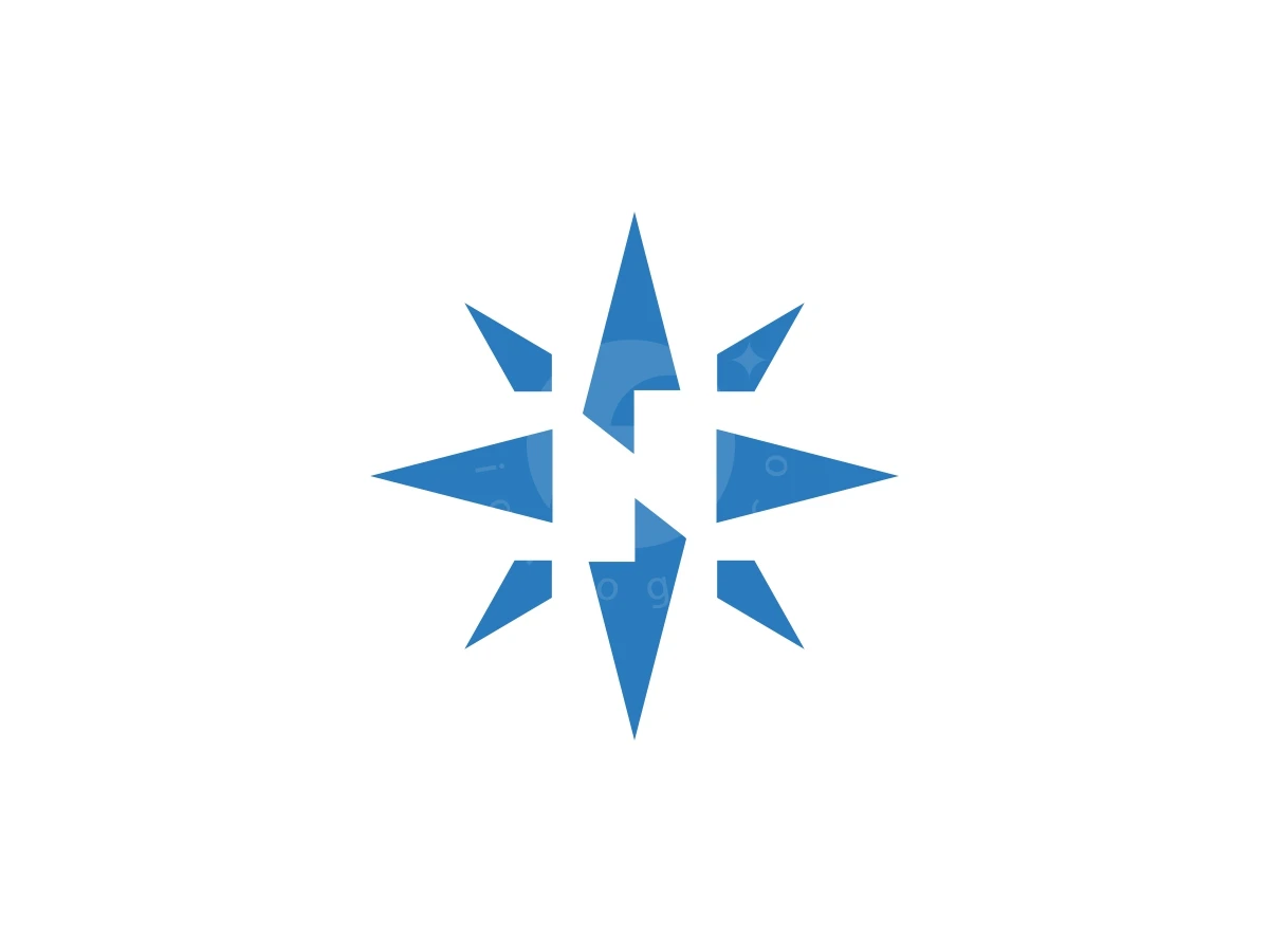 Letter N Compass Or North Simple Logo - Travel Logo design by FirstDesign for sale on Highlogo