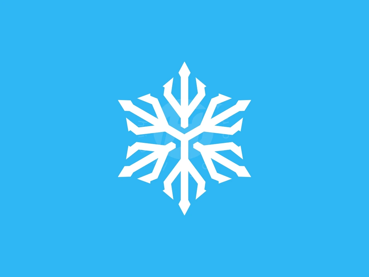 Trident Ice Or Snow Cool Simple Logo - Abstract Logo design by FirstDesign for sale on Highlogo