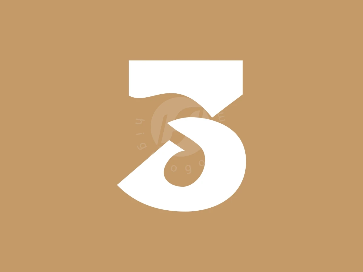 Number 3 Music Note Simple Logo - preview 1