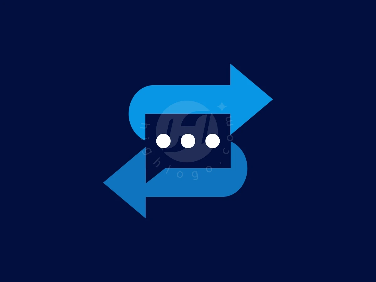 Letter S Chat Return Or Arrow Chatting Logo - Technology Logo design by FirstDesign for sale on Highlogo