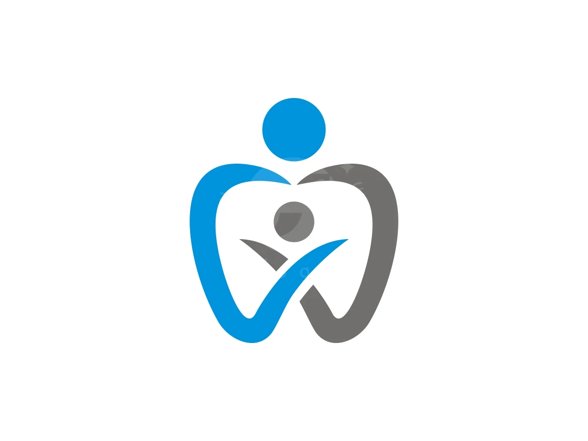 Minimalist Kids And Mom Dental Logo - preview 1
