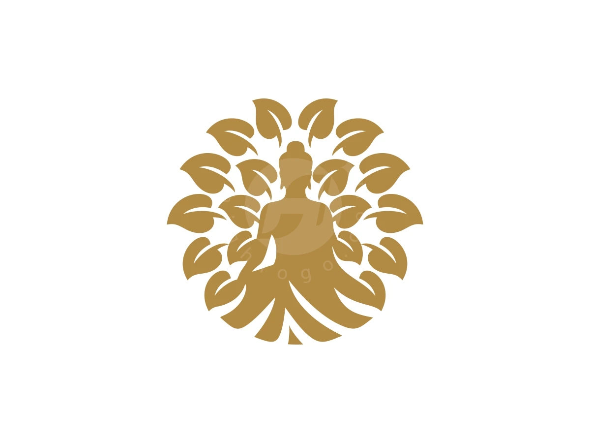 Minimalist Elegant Circle Bodhi Tree Logo - General Logo design by FirstDesign for sale on Highlogo