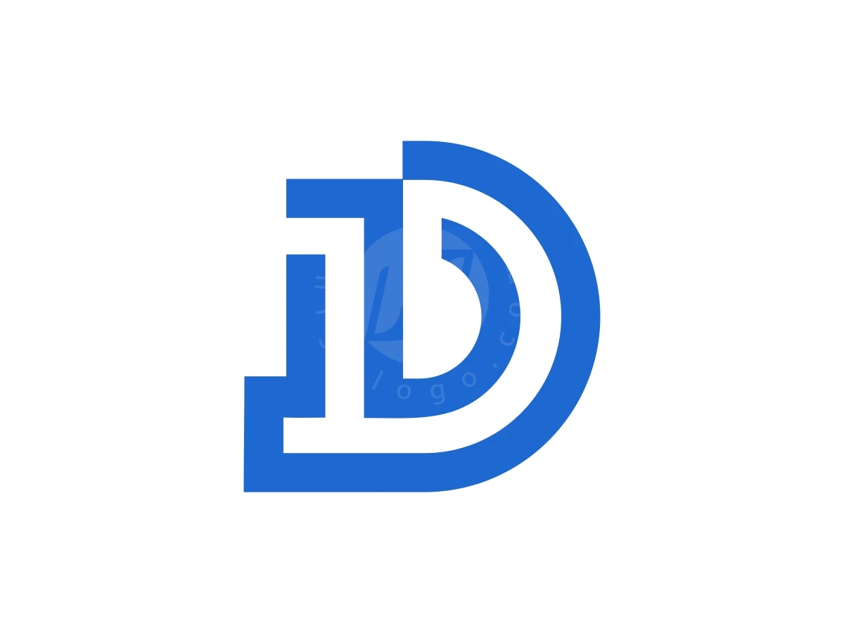 Simple Letter D And Number One Logo - Technology Logo design by FirstDesign for sale on Highlogo