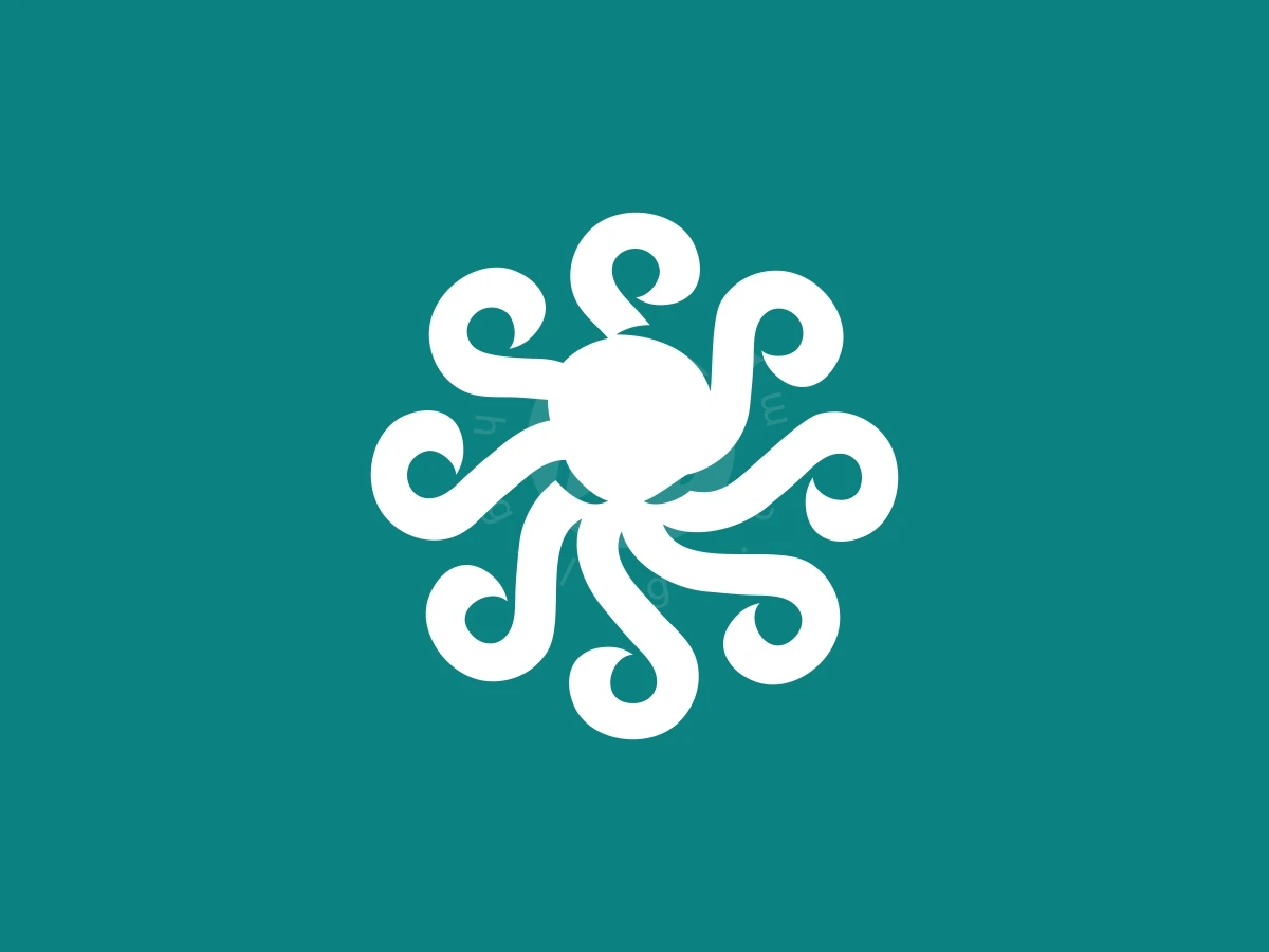 Simple Geometric Octopus Or Octo Circle Logo - Animal Logo design by FirstDesign for sale on Highlogo
