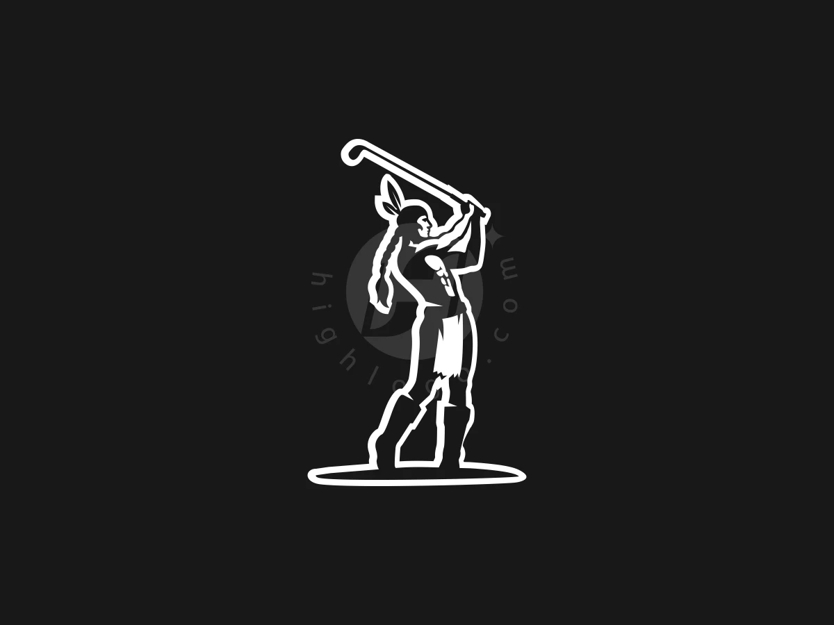 Simple American Native Golf Logo - preview 1