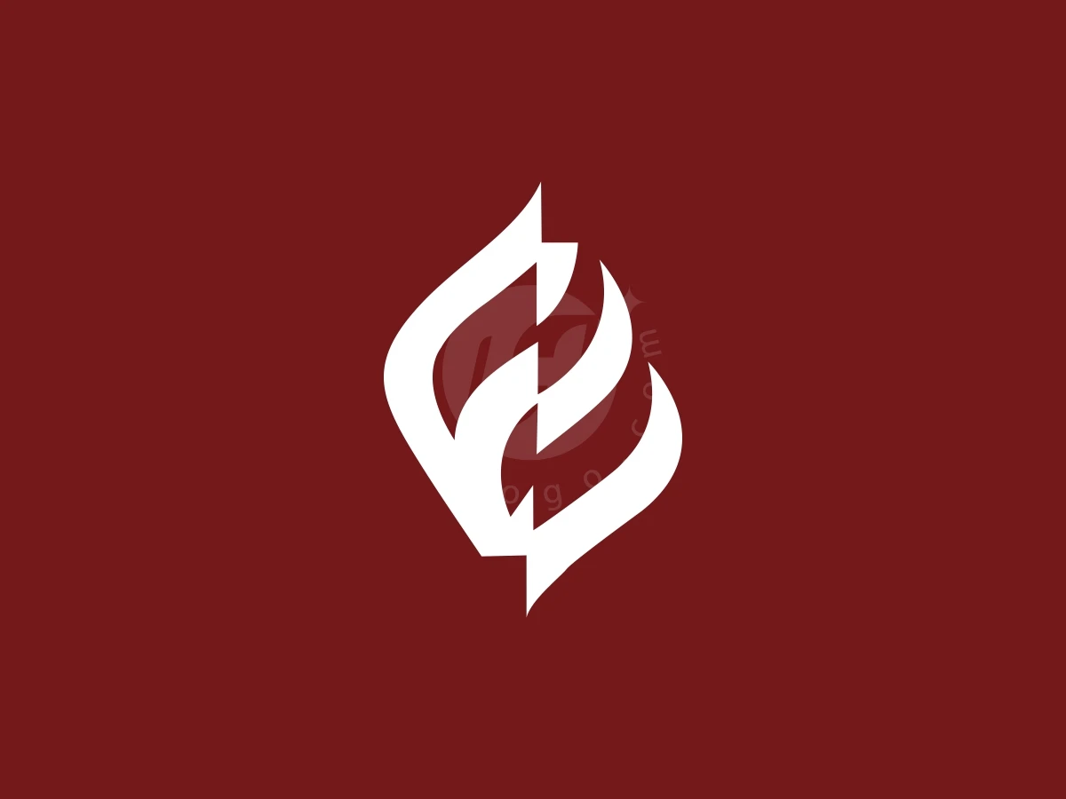Simple Minimalist Letter E Fire Logo - Logo Logo design by FirstDesign for sale on Highlogo