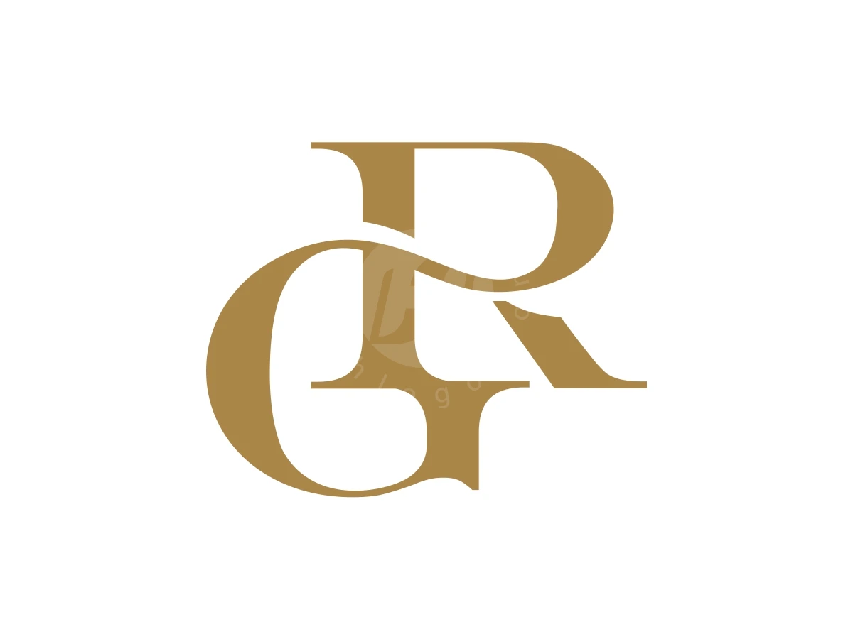 Simple Elegant Letter G R Or R G Monogram Logo - Logo Logo design by FirstDesign for sale on Highlogo