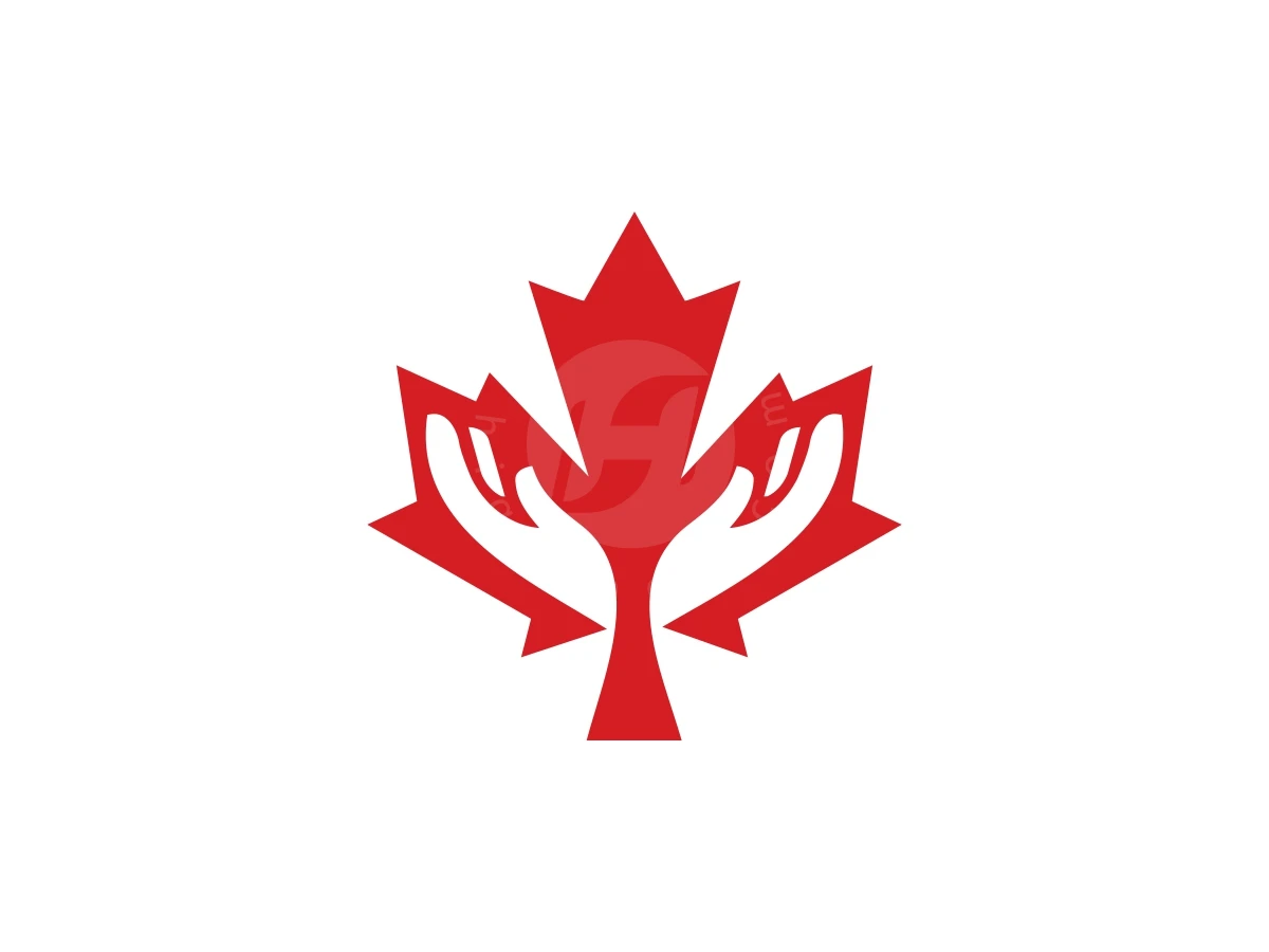 Simple Canadian Hand Care Or Foundation Logo - Abstract Logo design by FirstDesign for sale on Highlogo