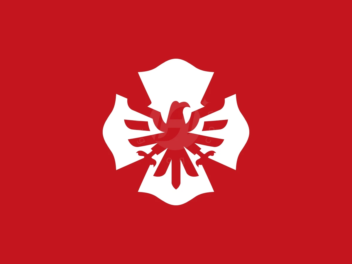 Florian Cross Eagle Or Firefighter Eagle Simple Logo - preview 1