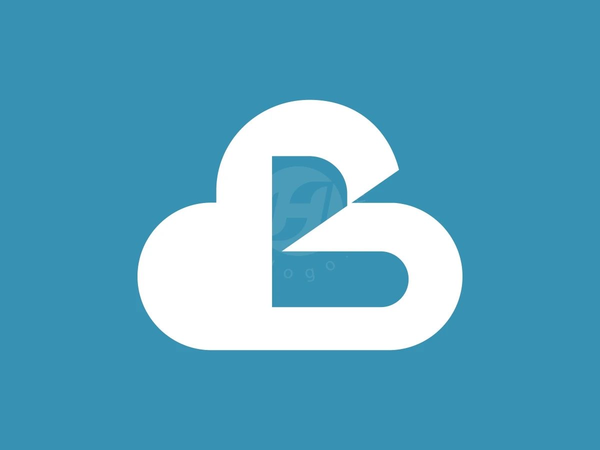 Simple Letter B Cloud Techno Logo - preview 1