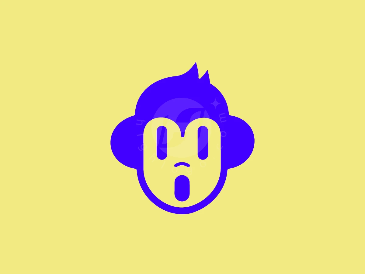 Surprised Monkey Mascot Logo - Animal Logo design by Quailogo for sale on Highlogo