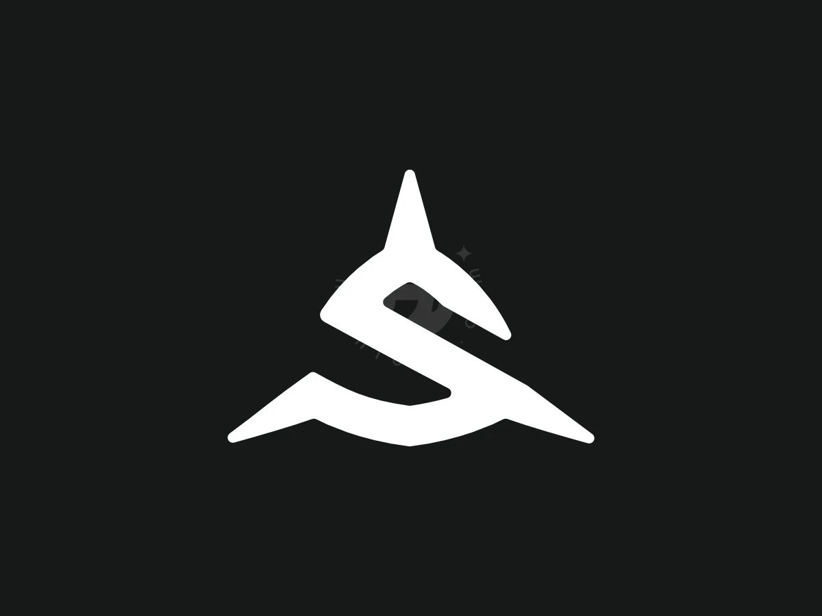 Shark Letter S Symbol - Sports Logo design by garasigrafis for sale on Highlogo