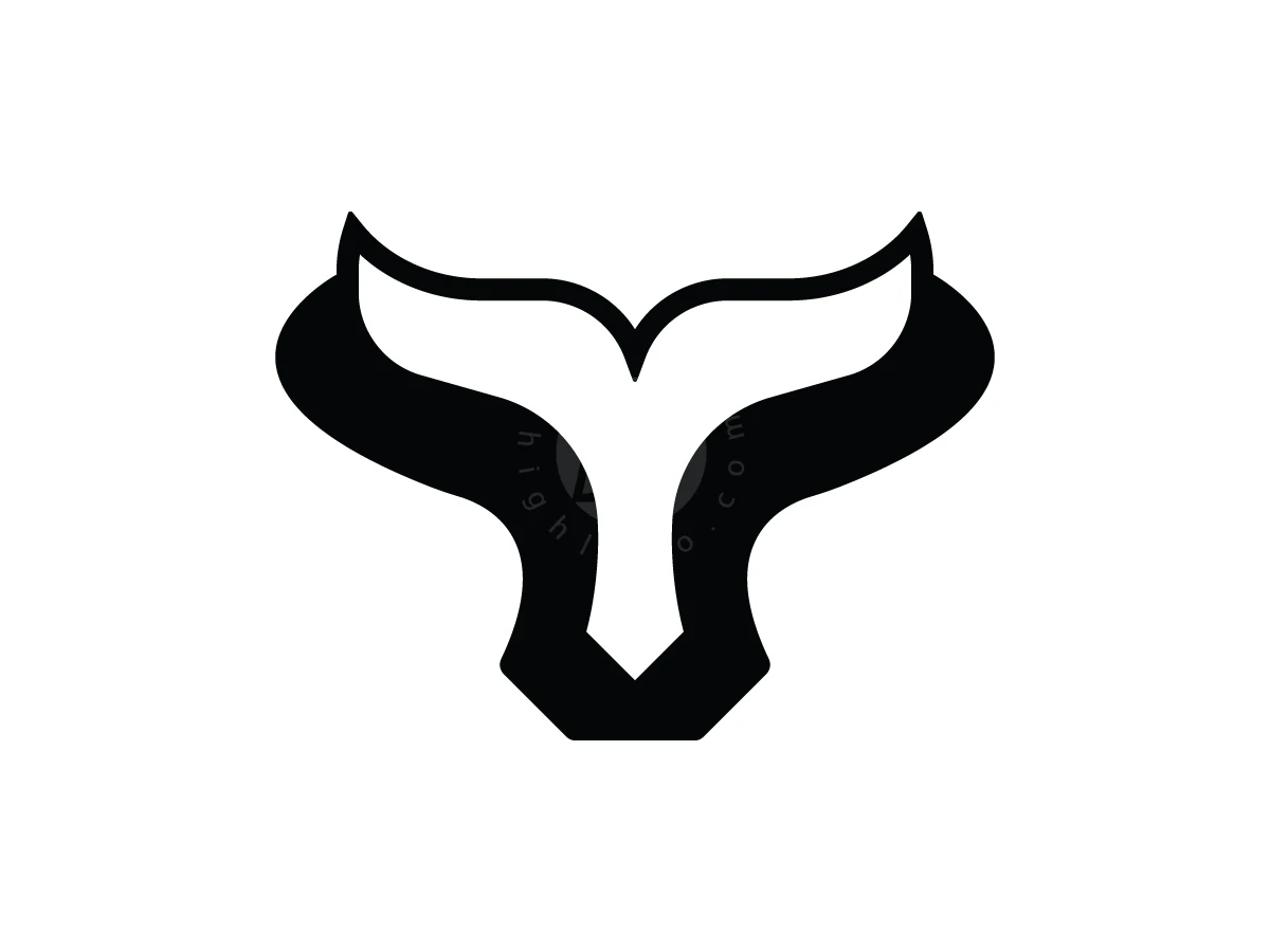 Great Bull Whale Tail Logo - preview 1