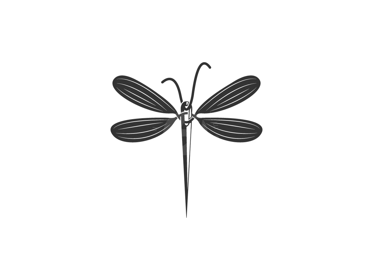 Dragonfly Needle Logo - preview 1