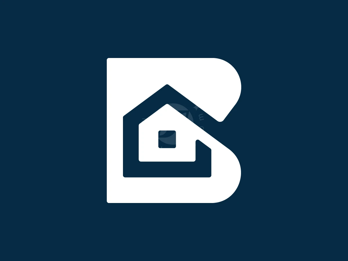 Bold Letter B Home Logo - preview 1