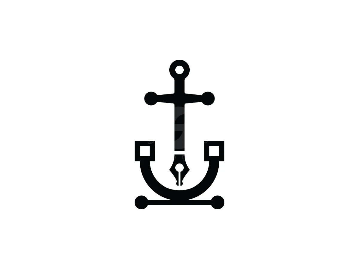 Pen Anchor Logo - Travel Logo design by Enoh for sale on Highlogo