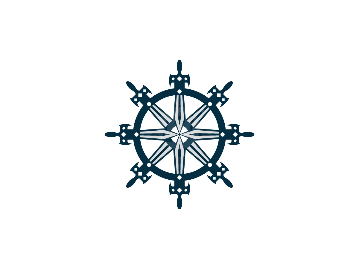 Rudder Ship Sword Logo - preview 1
