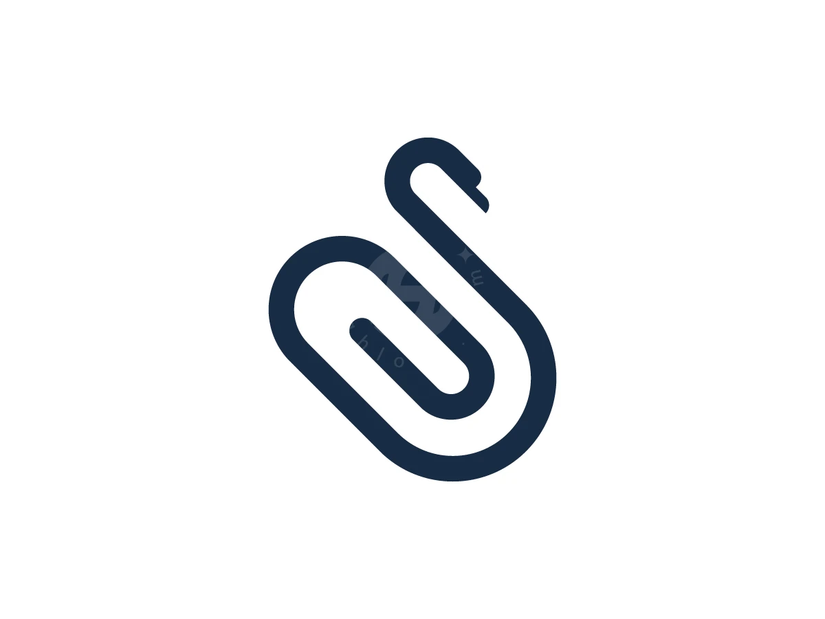 Minimalist Swan Clip Logo - preview 1