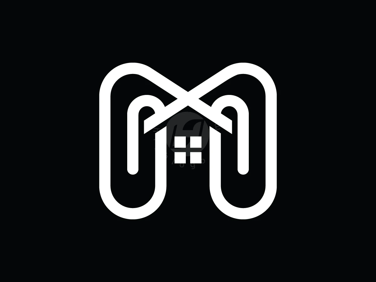 Letter M Home Clip Logo - Real Estate Logo design by Enoh for sale on Highlogo