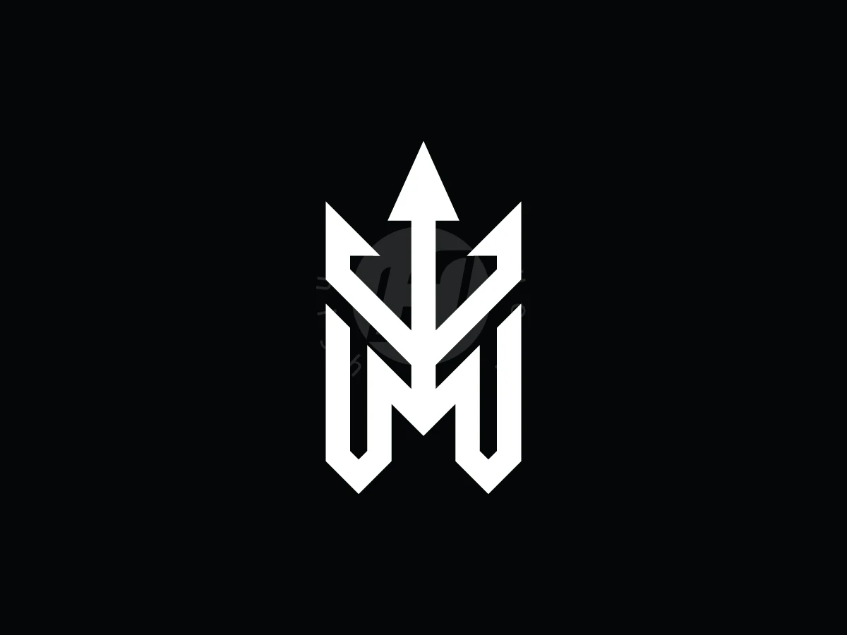 Letter M Trident Logo - preview 1