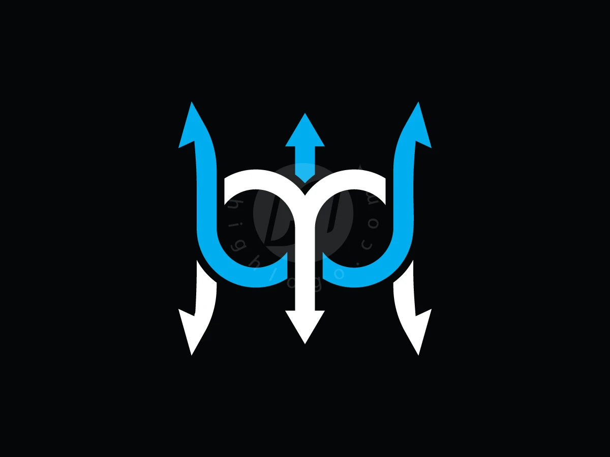 MW WM Trident Logo - Logo Logo design by Enoh for sale on Highlogo