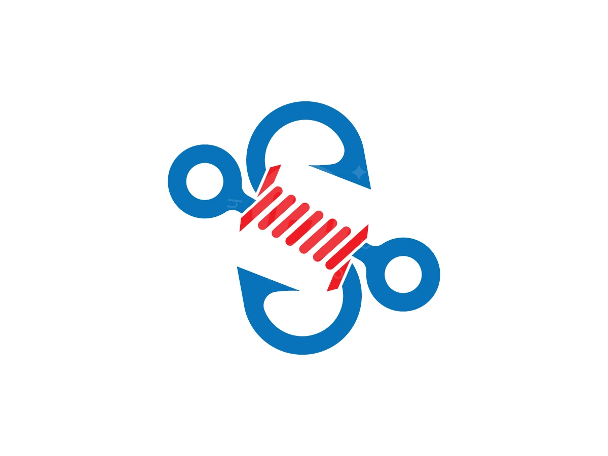 Letter S Hook Rope Logo - preview 1