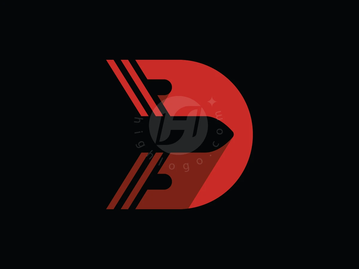 Modern Letter D Airlines Logo - preview 1