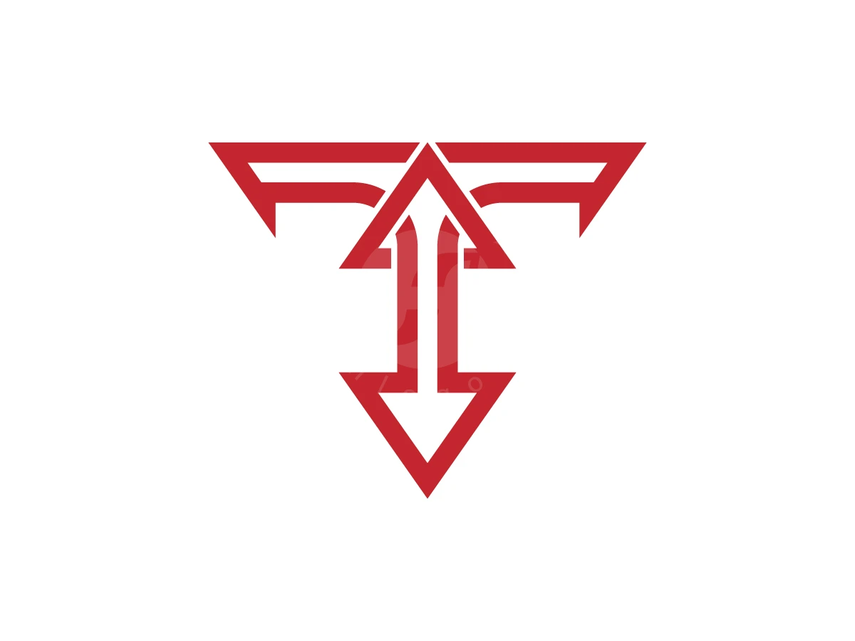 Luxury T Up And Down Logo - preview 1