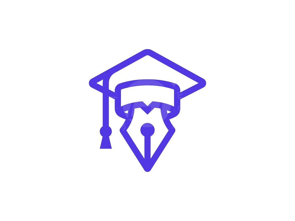 Modern Pen Graduation Cap Logo - Organizations Logo design by Pamungkas Ctv for sale on Highlogo