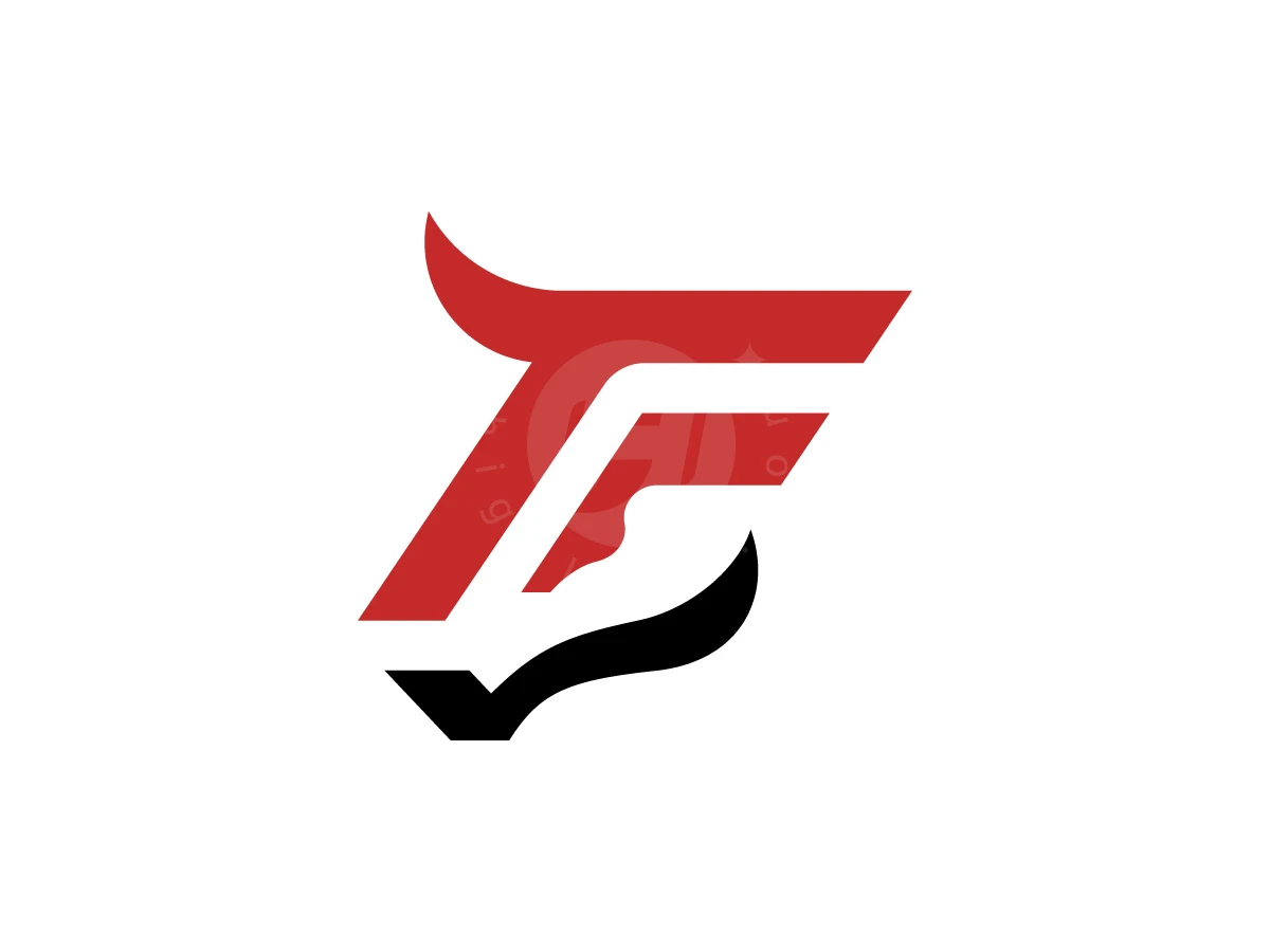Letter F Bull Head Logo - Animal Logo design by Pamungkas Ctv for sale on Highlogo