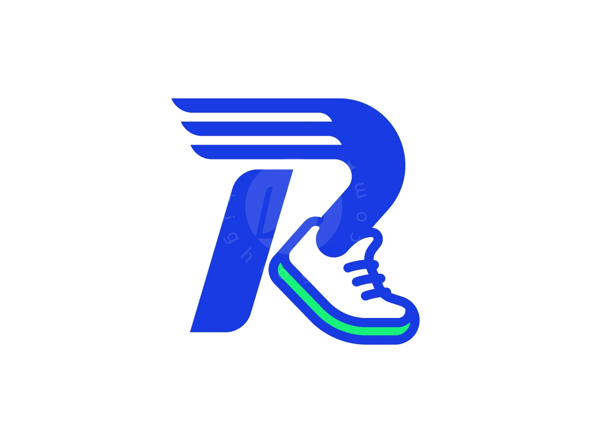 Letter R Running Shoe Logo - Sports Logo design by Pamungkas Ctv for sale on Highlogo