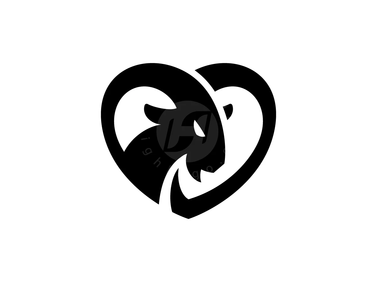 Love Goat Head Silhouette Logo - Animal Logo design by Pamungkas Ctv for sale on Highlogo