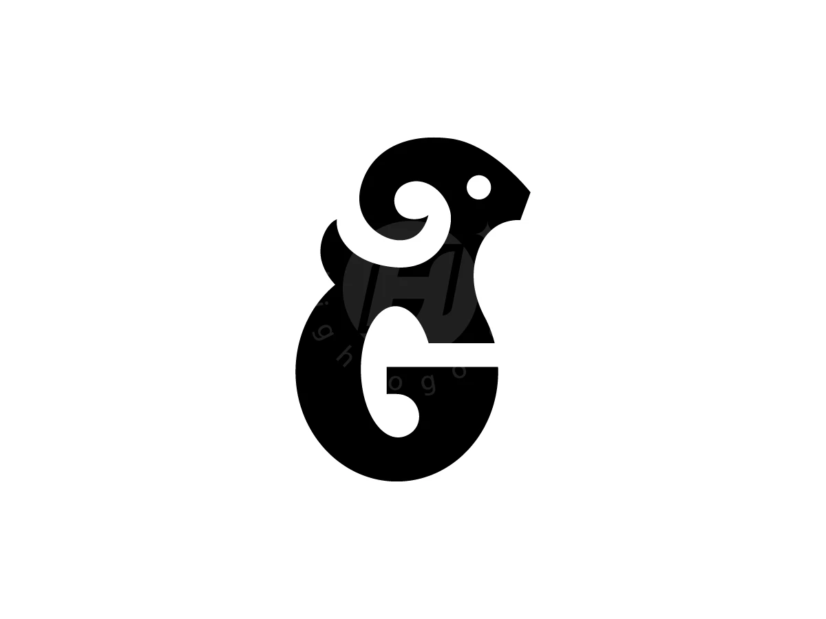 Simple Cute Ram Silhouette G Letter Logo - Animal Logo design by Pamungkas Ctv for sale on Highlogo