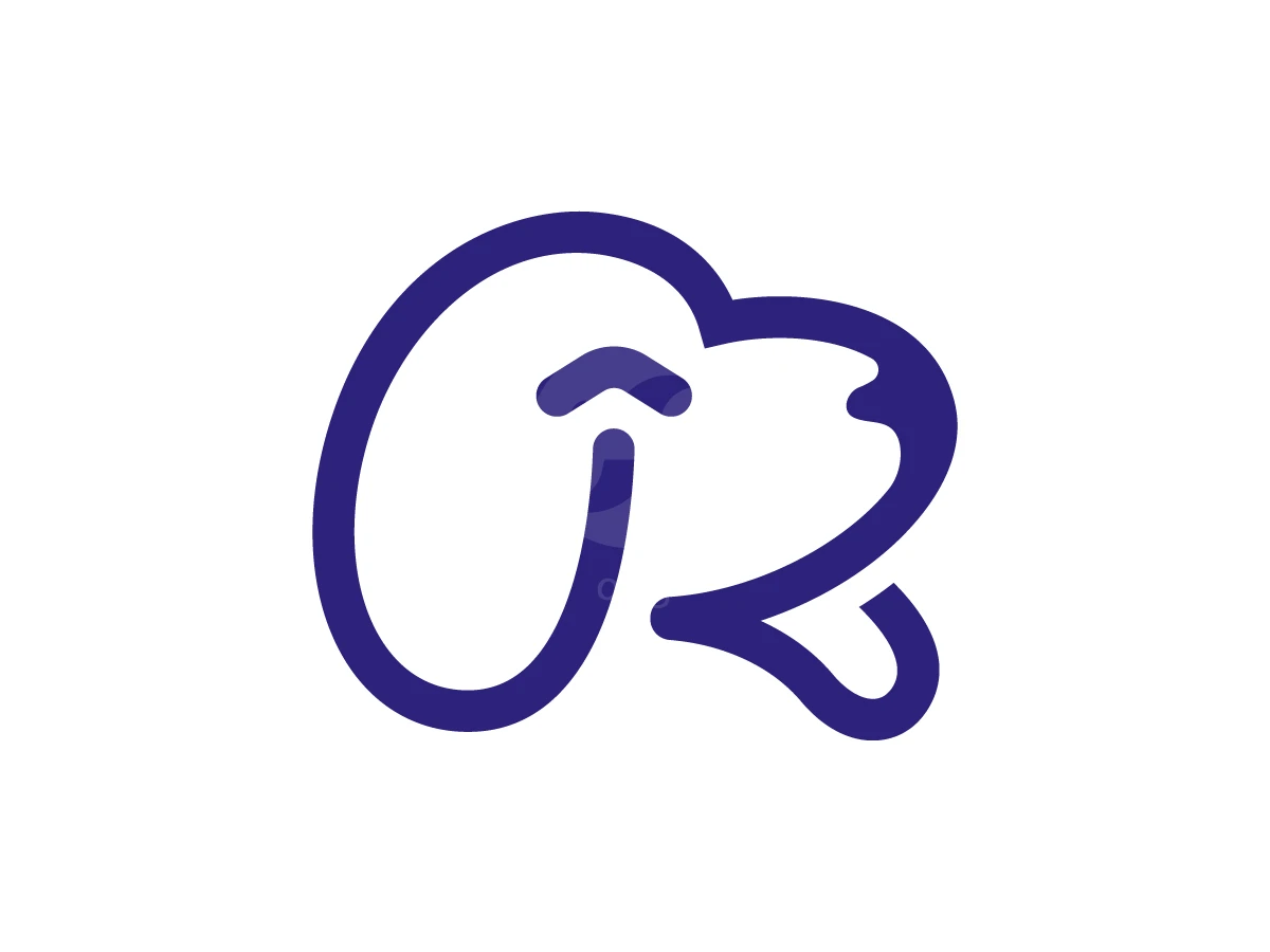 Monoline Smiling Dog Up Arrow Logo - Animal Logo design by Pamungkas Ctv for sale on Highlogo