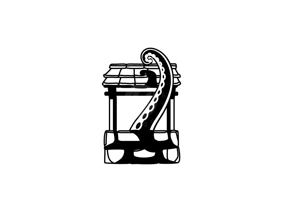 Kraken Monster From The Water Well Logo - Gaming Logo design by agniwara for sale on Highlogo