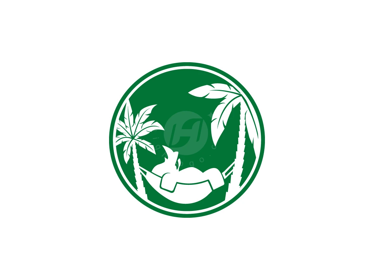 Rhino Sleeping On The Hammock Logo - Animal Logo design by agniwara for sale on Highlogo