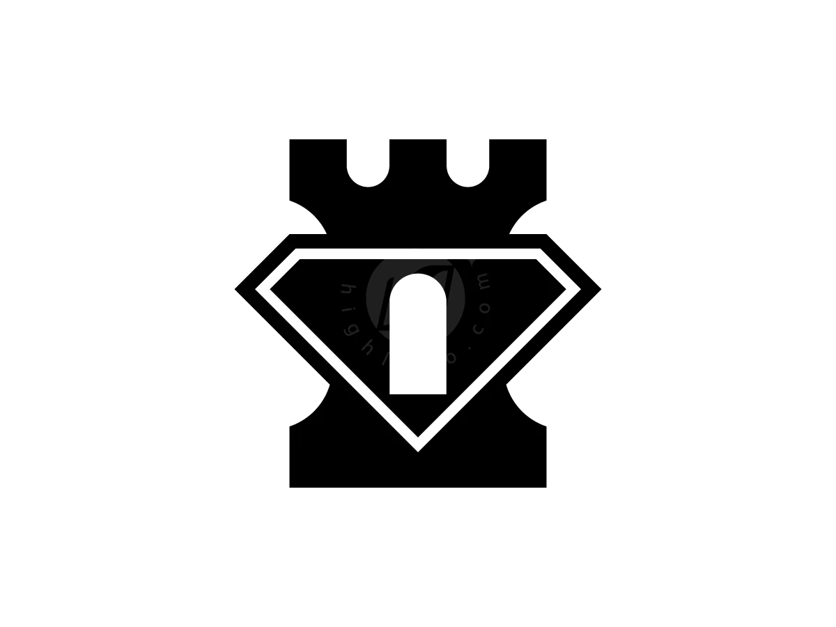 Luxury Diamond Fortress Mark Logo - Sports Logo design by AQB GRAPHIC for sale on Highlogo