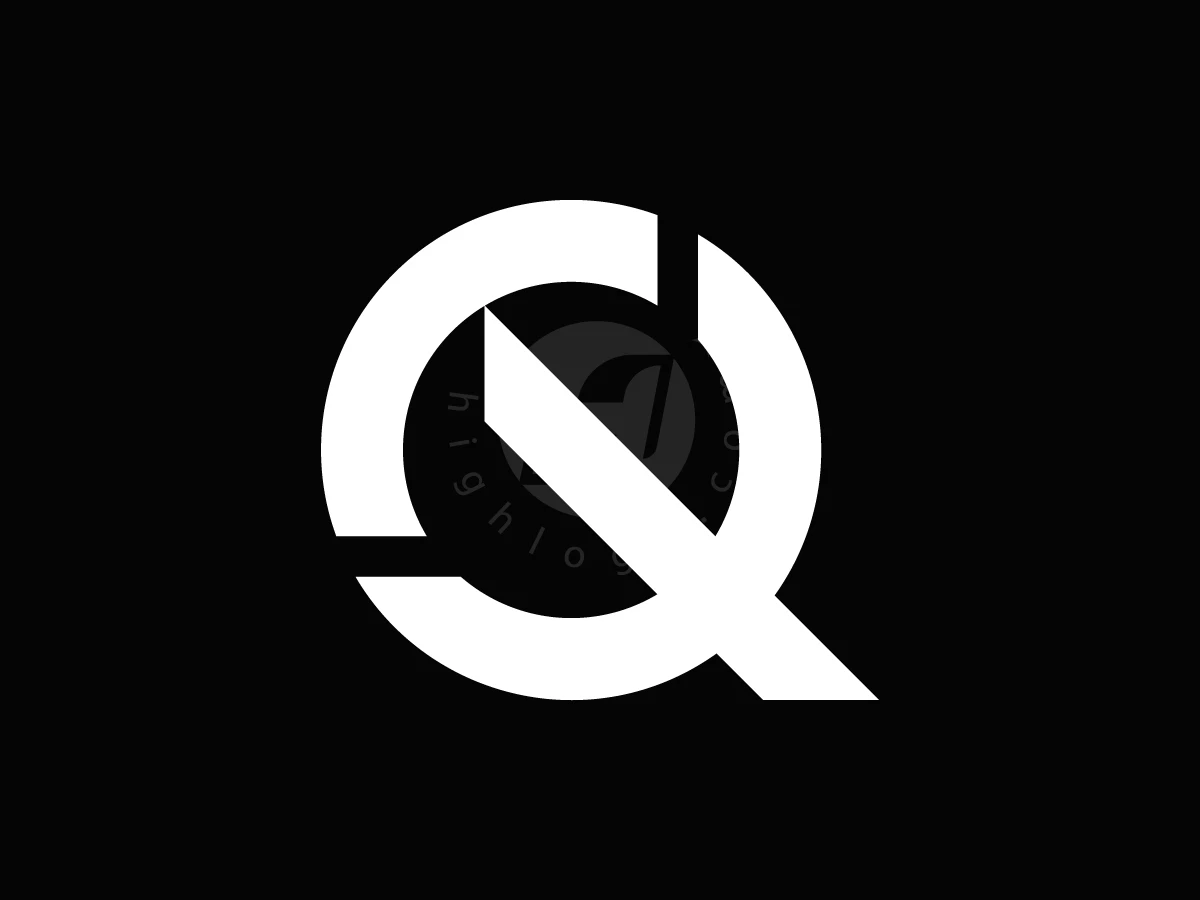 Minimalist Trident Q Letter Logo - preview 1