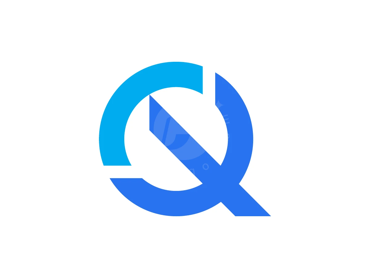 Minimalist Trident Q Letter Logo - Technology Logo design by AQB GRAPHIC for sale on Highlogo