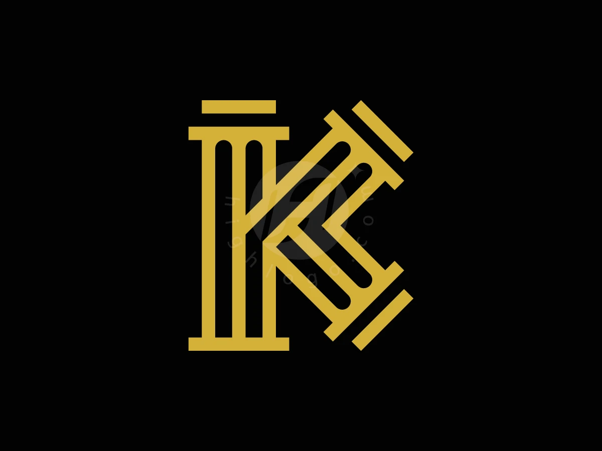Luxury Legal Pillar Letter K Logo - preview 1