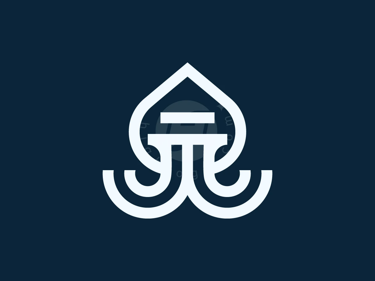 Octopus Law Pillar Mark Logo - Animal Logo design by AQB GRAPHIC for sale on Highlogo