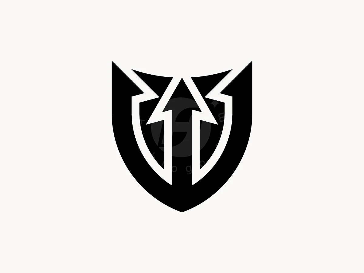 Strong Trident Shield Mark Logo - preview 1
