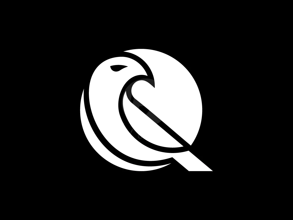 Black Eagle Q Letter Logo - preview 1