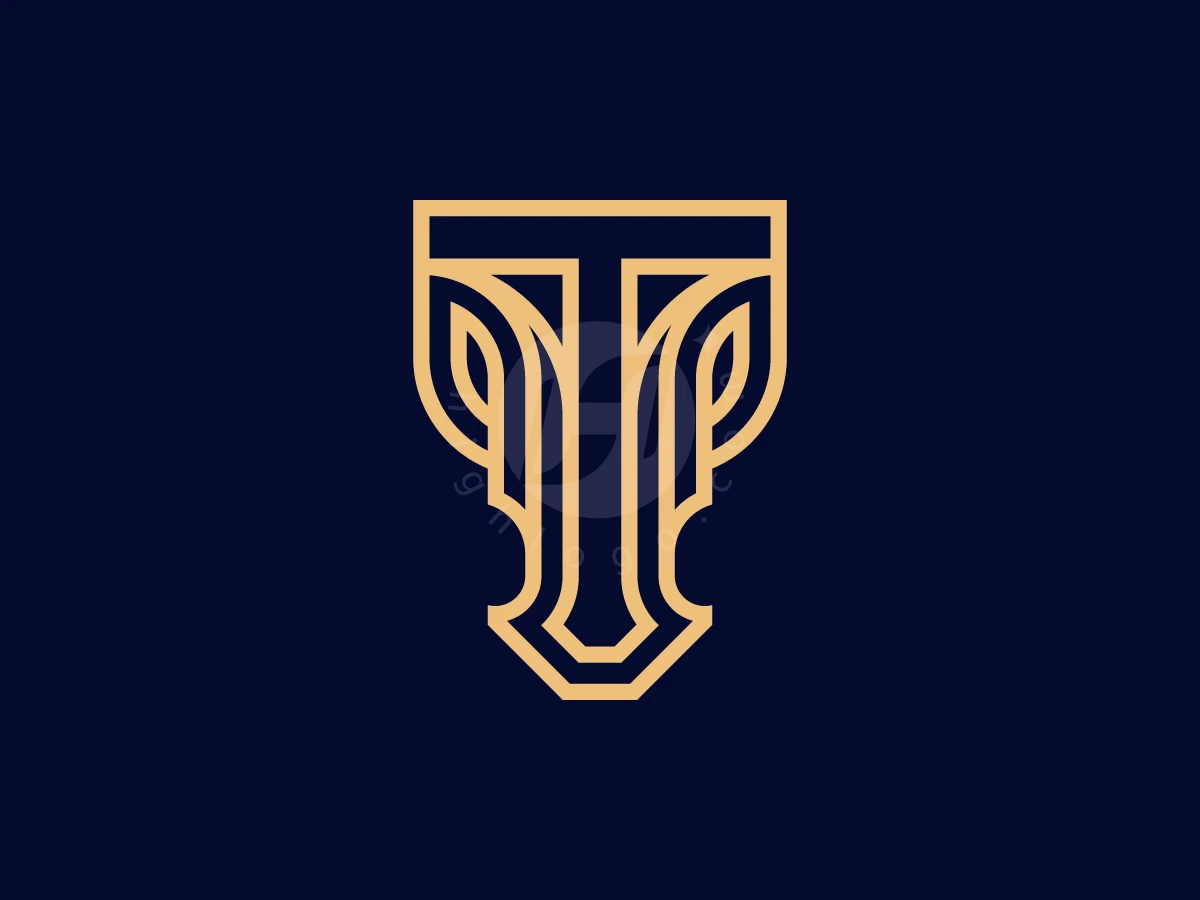 Luxury Golden Horse Mark Logo Letter T - Animal Logo design by AQB GRAPHIC for sale on Highlogo
