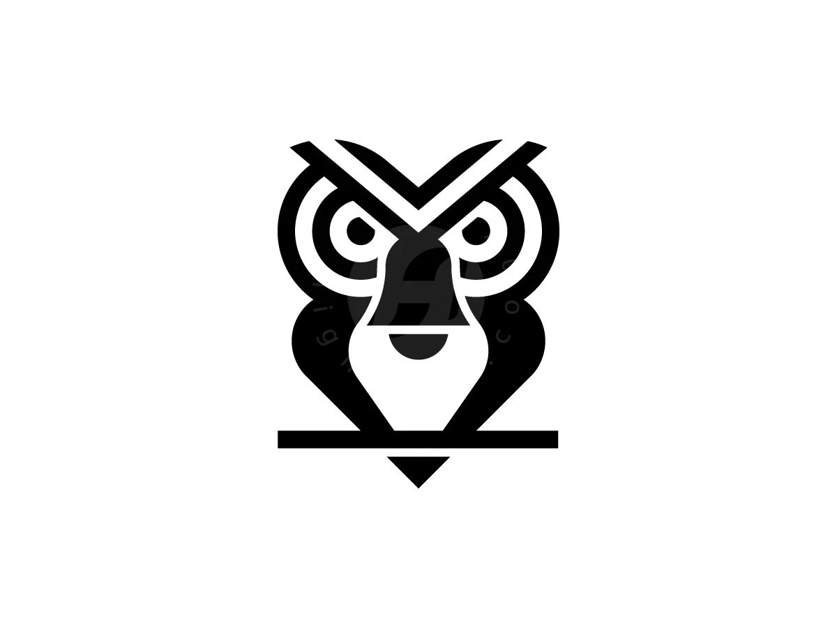 Simple Notification Bell Owl Logo - Animal Logo design by AQB GRAPHIC for sale on Highlogo